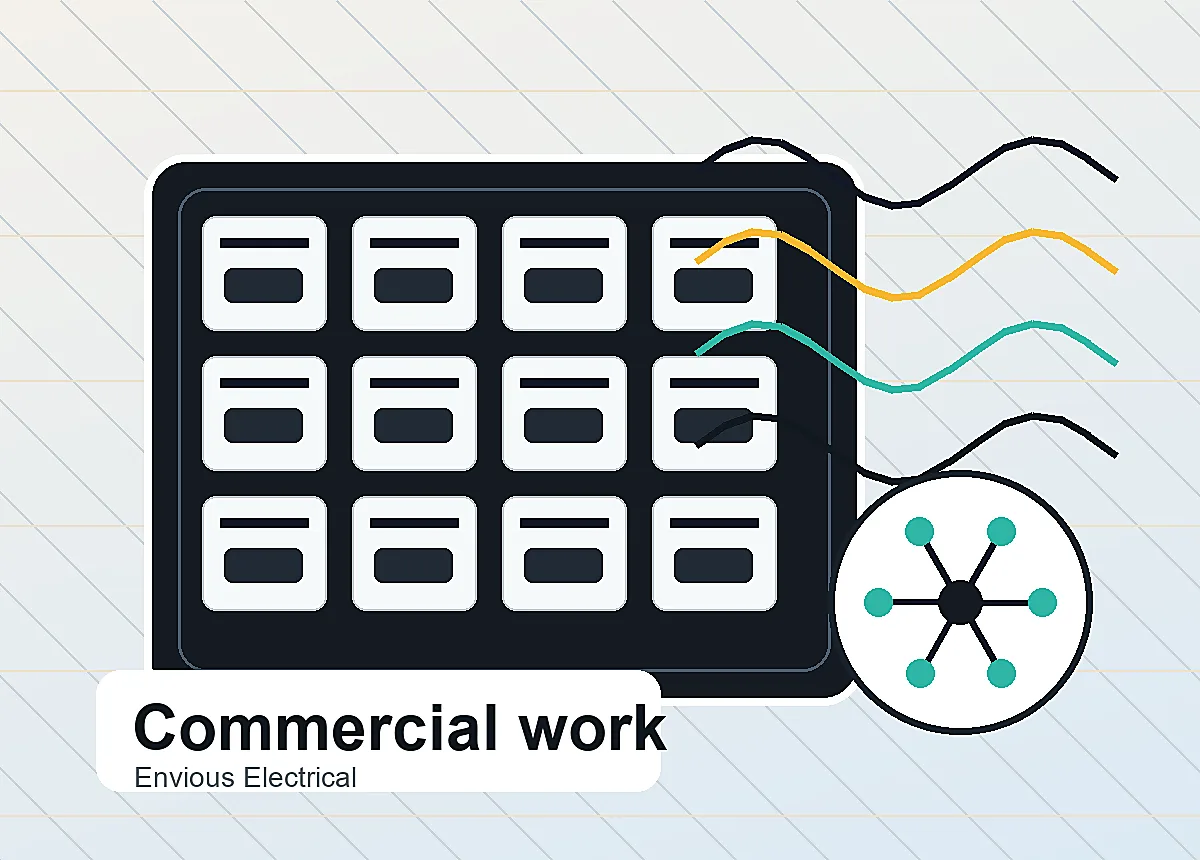 Commercial electrical work visual