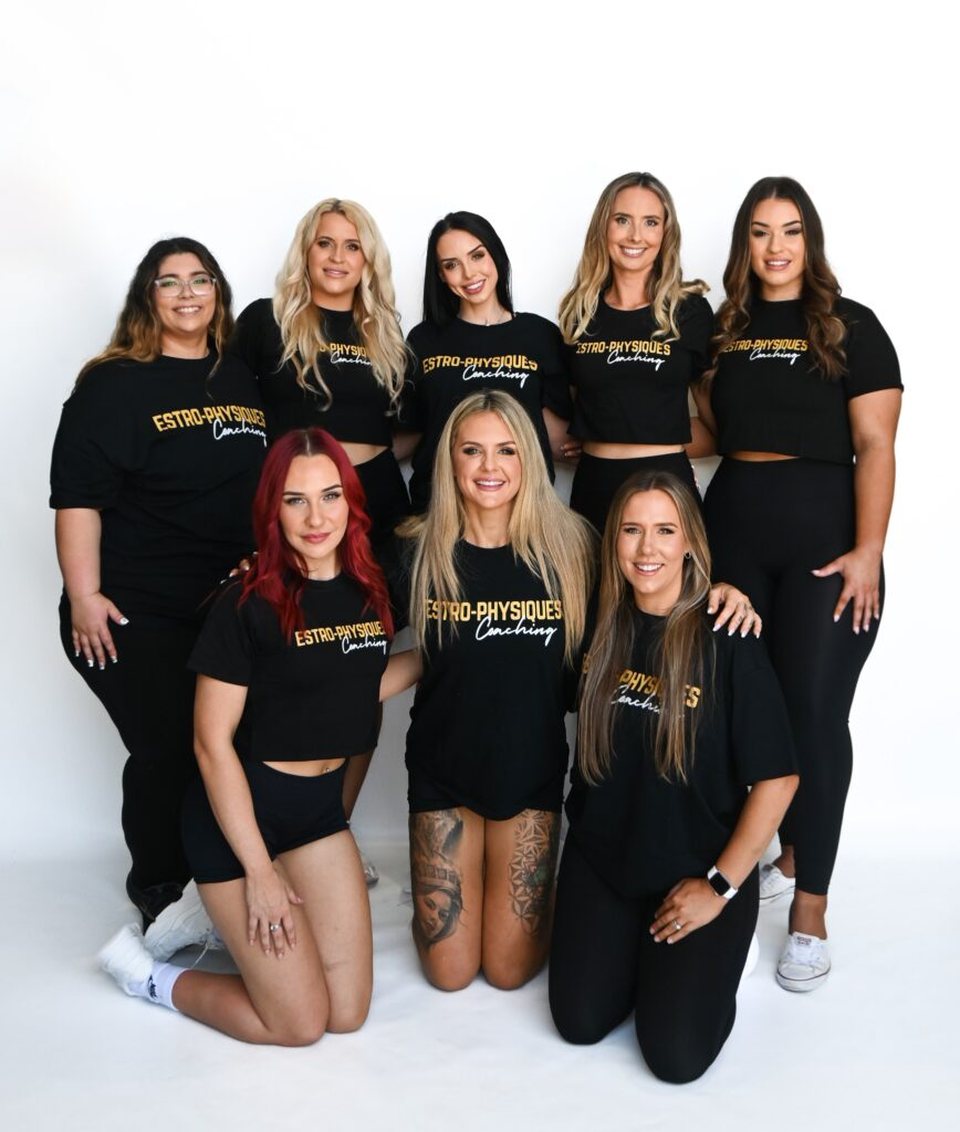 Amanda and the Estro-Physiques coaching team