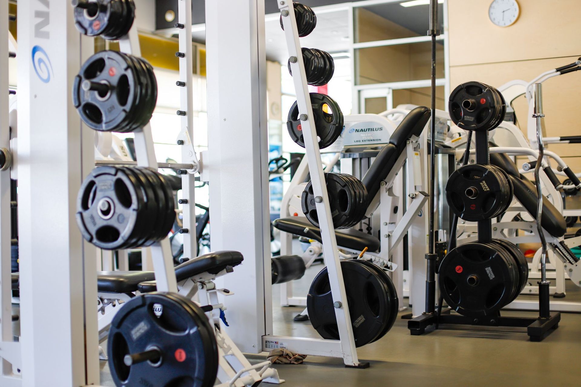 A member training with dumbbells at Freedom Fitness