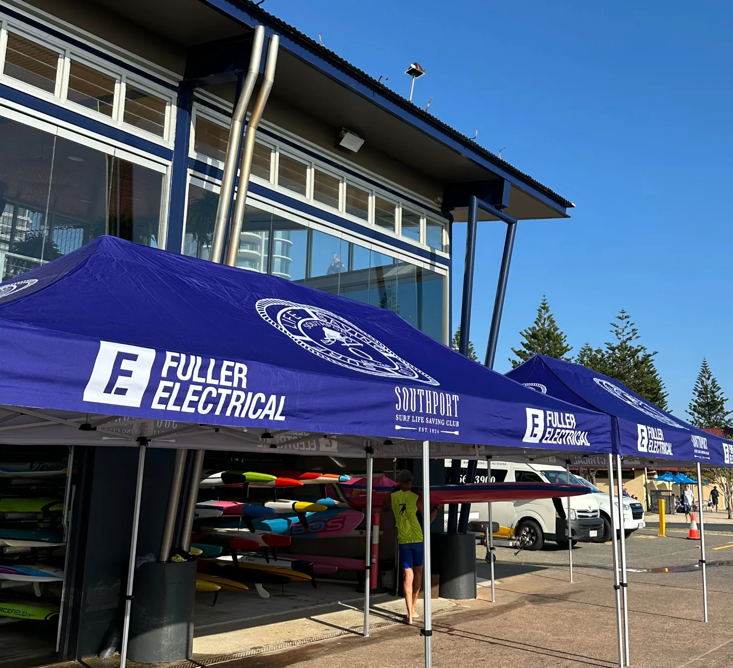 Fuller Electrical community support tents