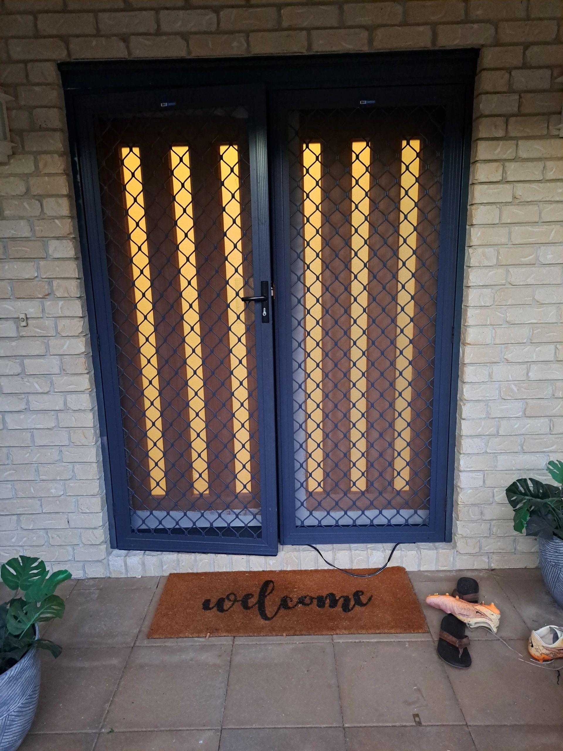 Timber door repair and restoration work in progress
