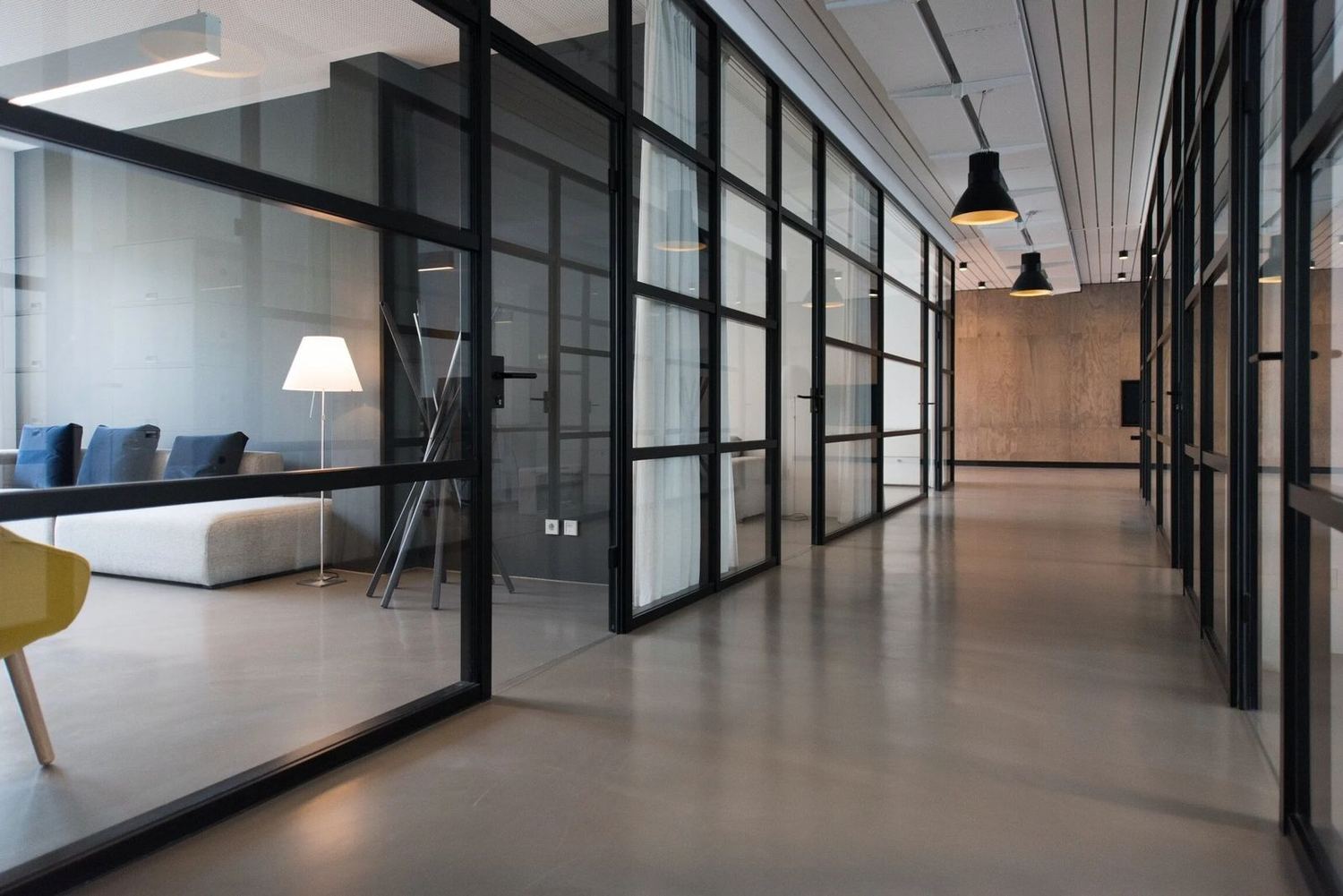 Office workspace lighting and power