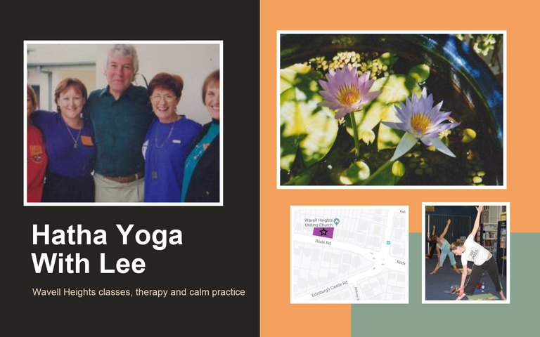 Lee, students and Wavell Heights yoga practice images
