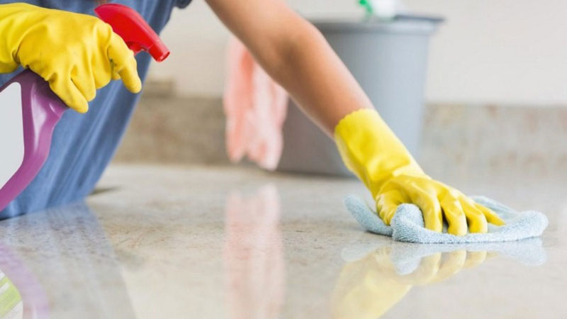 Bond cleaning in progress — Brisbane property