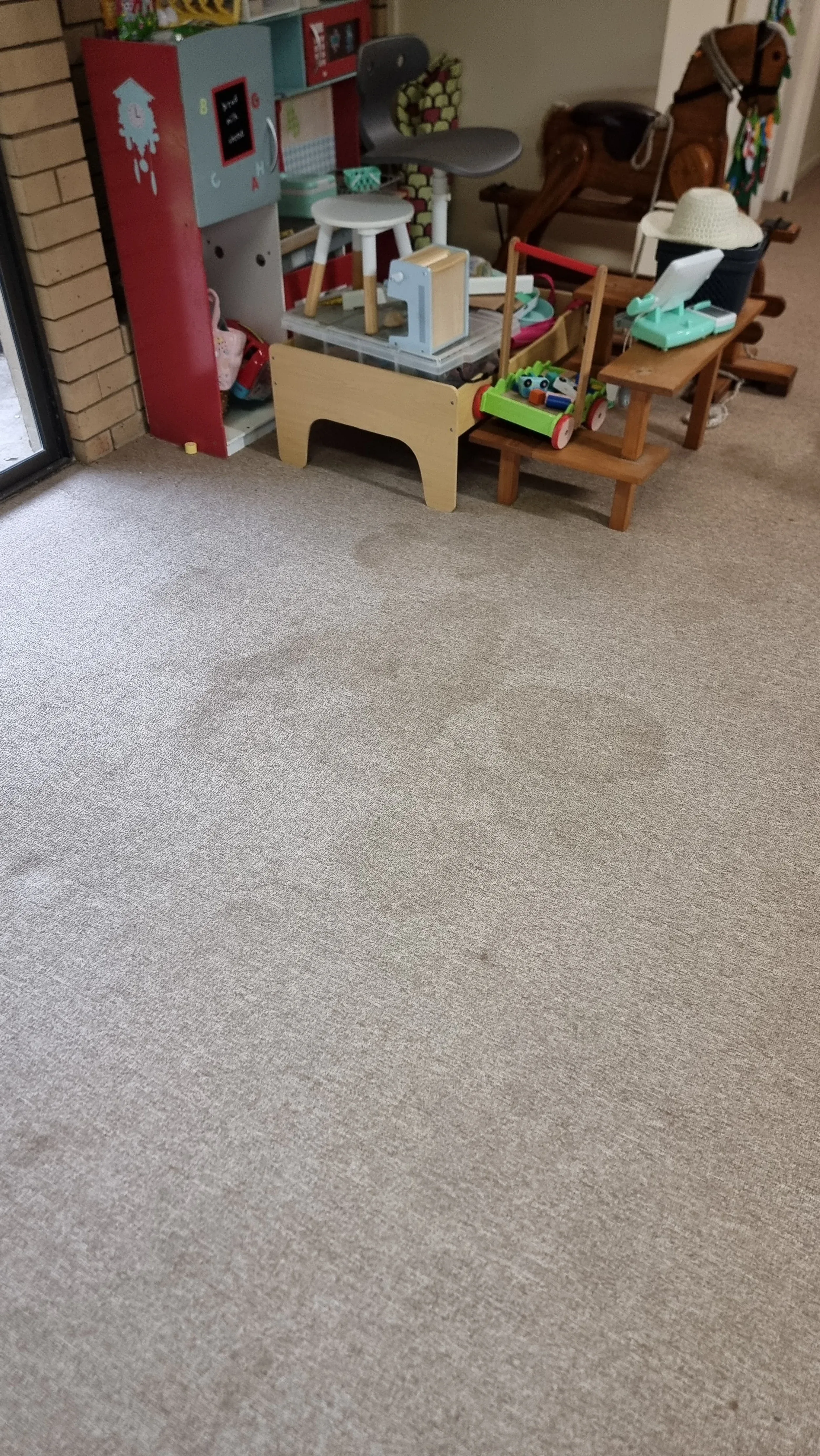 Carpeted play area cleaned by Kal's Carpet Cleaning