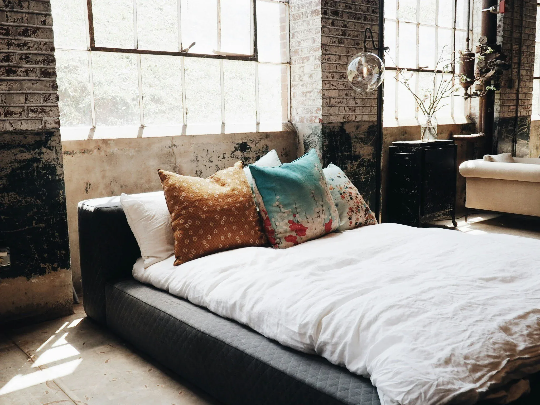 Fresh bedroom and mattress setting
