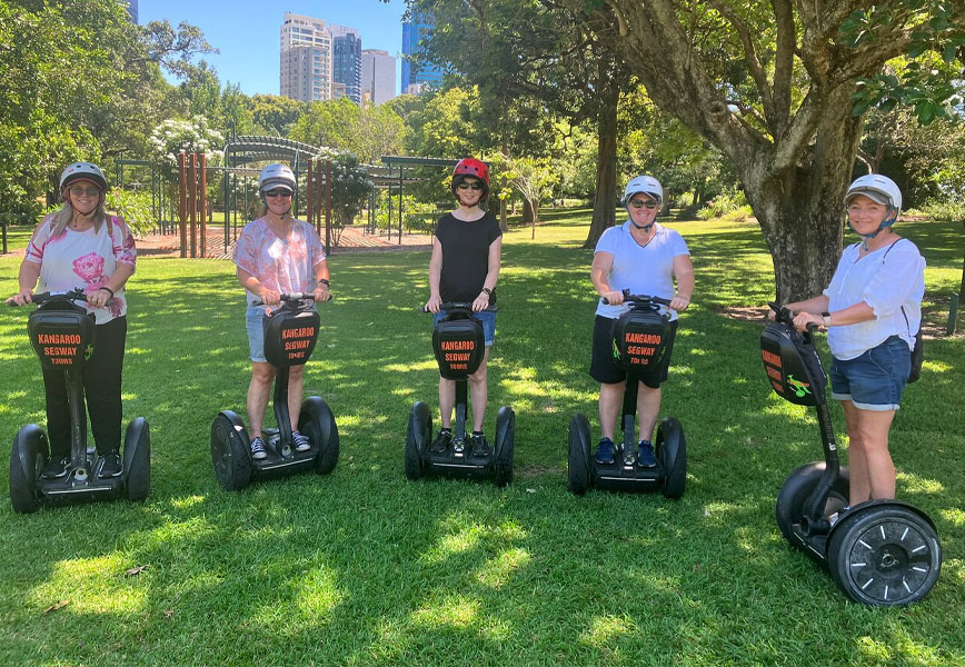 Family Segway tour experience in Brisbane — Kangaroo Segway Tours