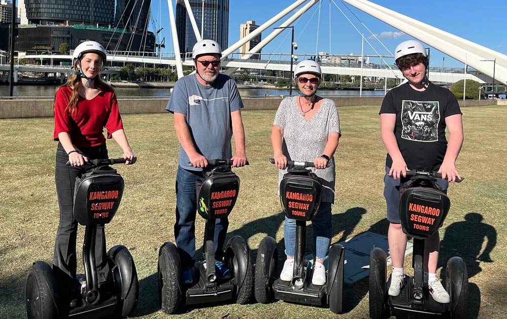 Kangaroo Segway Tours group at South Bank Parklands, Brisbane