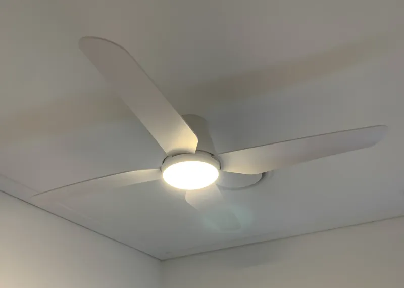 Ceiling fan electrical work