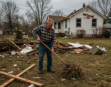 Storm cleanup at residential property — Brisbane