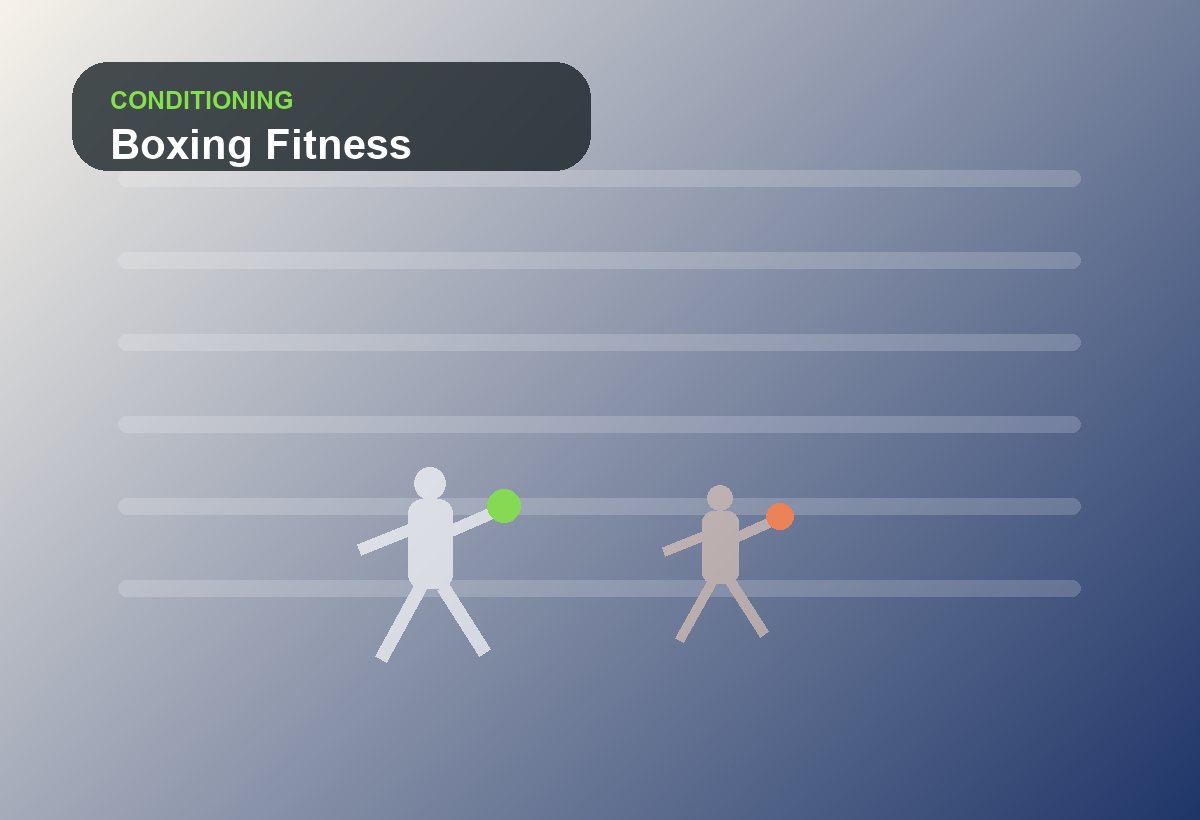 Boxing and Kickboxing Fitness training graphic
