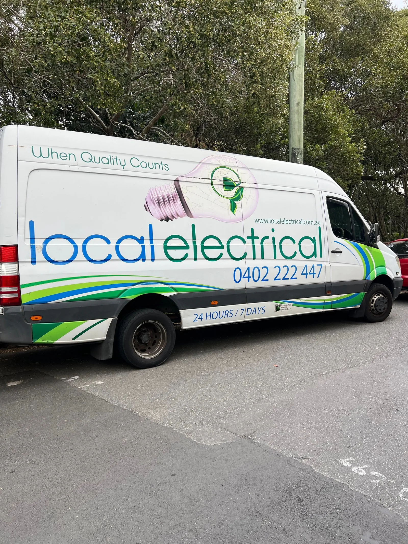 Local Electrical service van