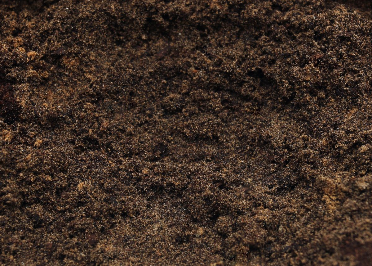 Rich, dark soil ready for fertilising a Brisbane garden