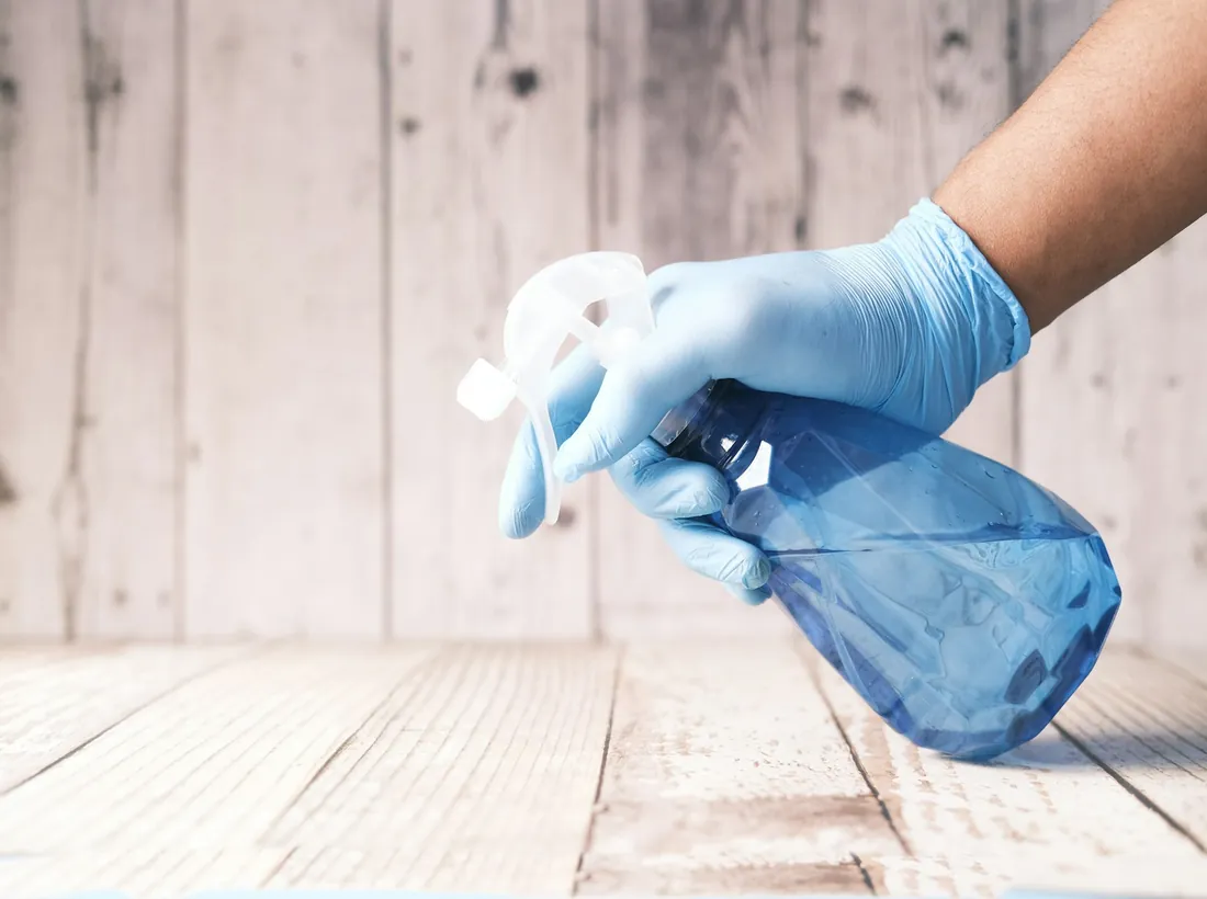 Maid Cleanerz cleaner detailing a surface
