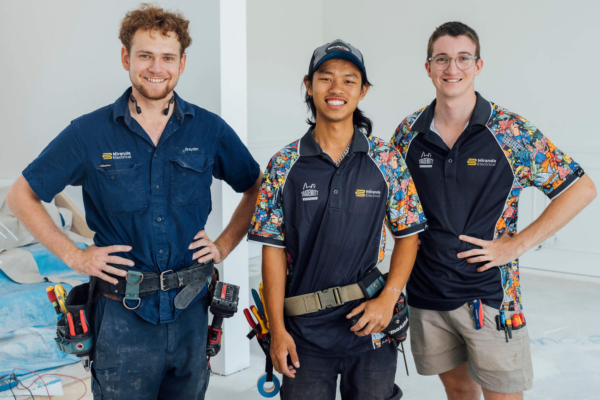 Miranda Electrical electricians in uniform