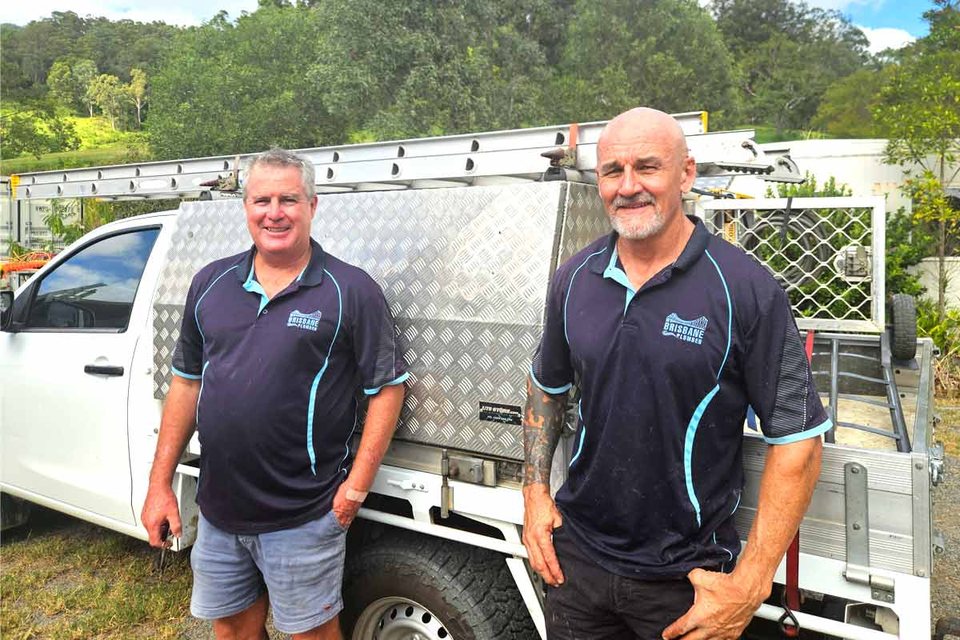 Scott from Mothersole Plumbing on a Brisbane plumbing job