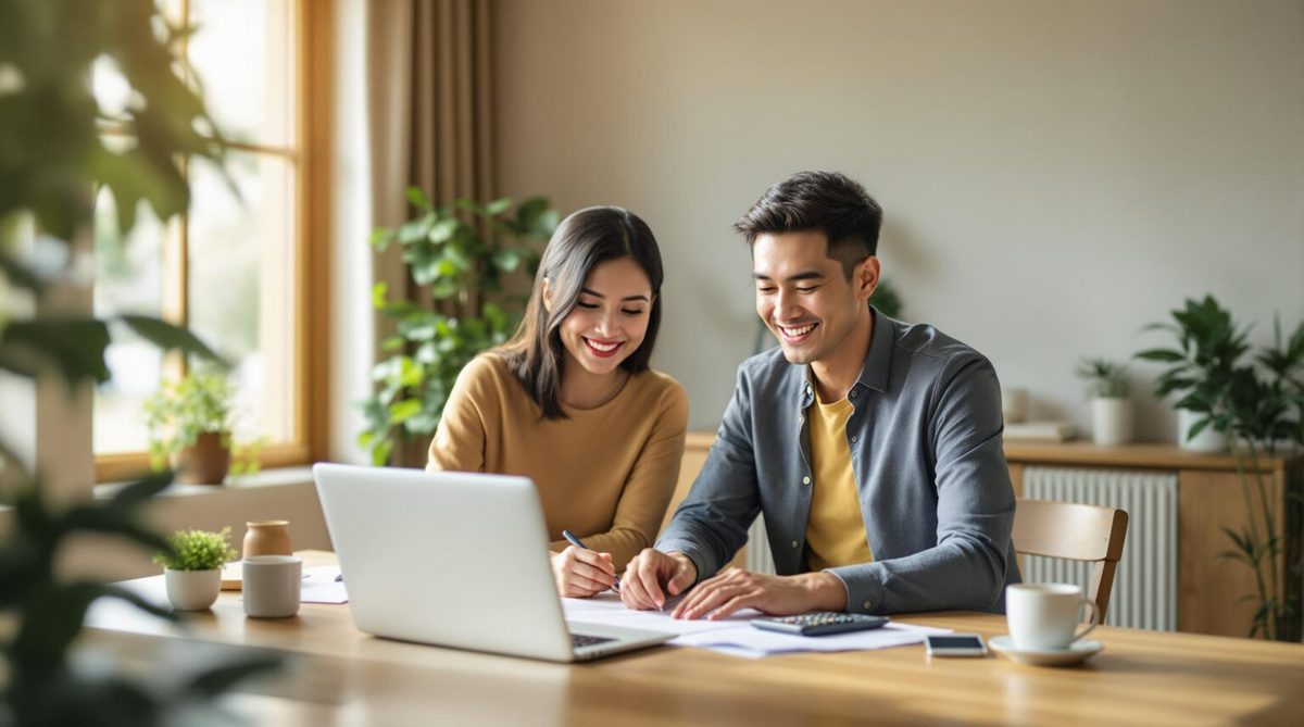 Couple getting pre-qualified for a home loan in the Philippines