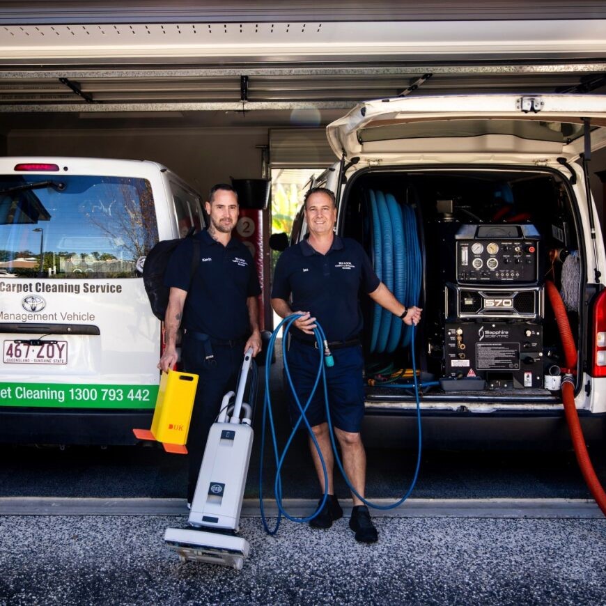 Nu-Look cleaning technicians ready to start a job