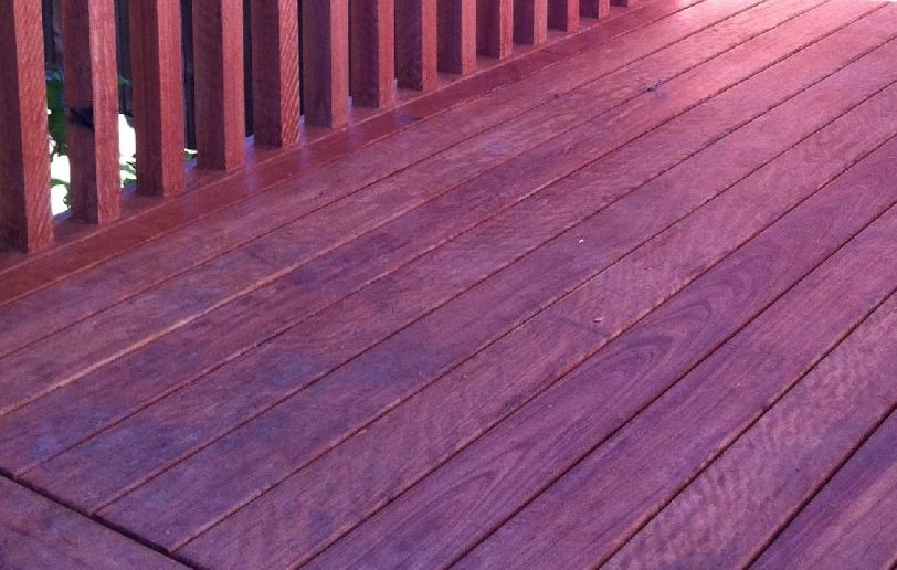 Hardwood deck in Australian native timber