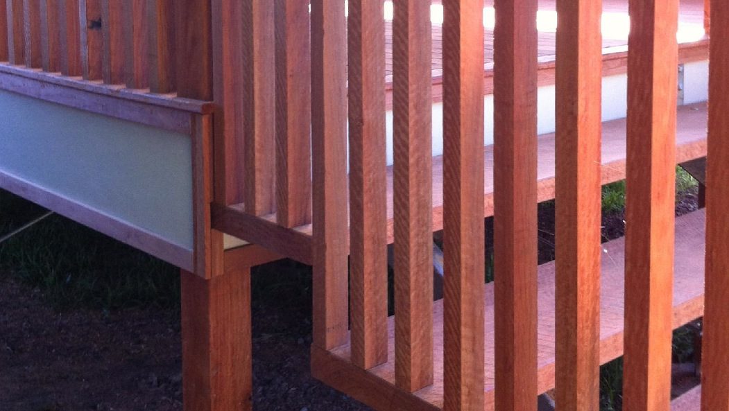 Bespoke ironbark handrail