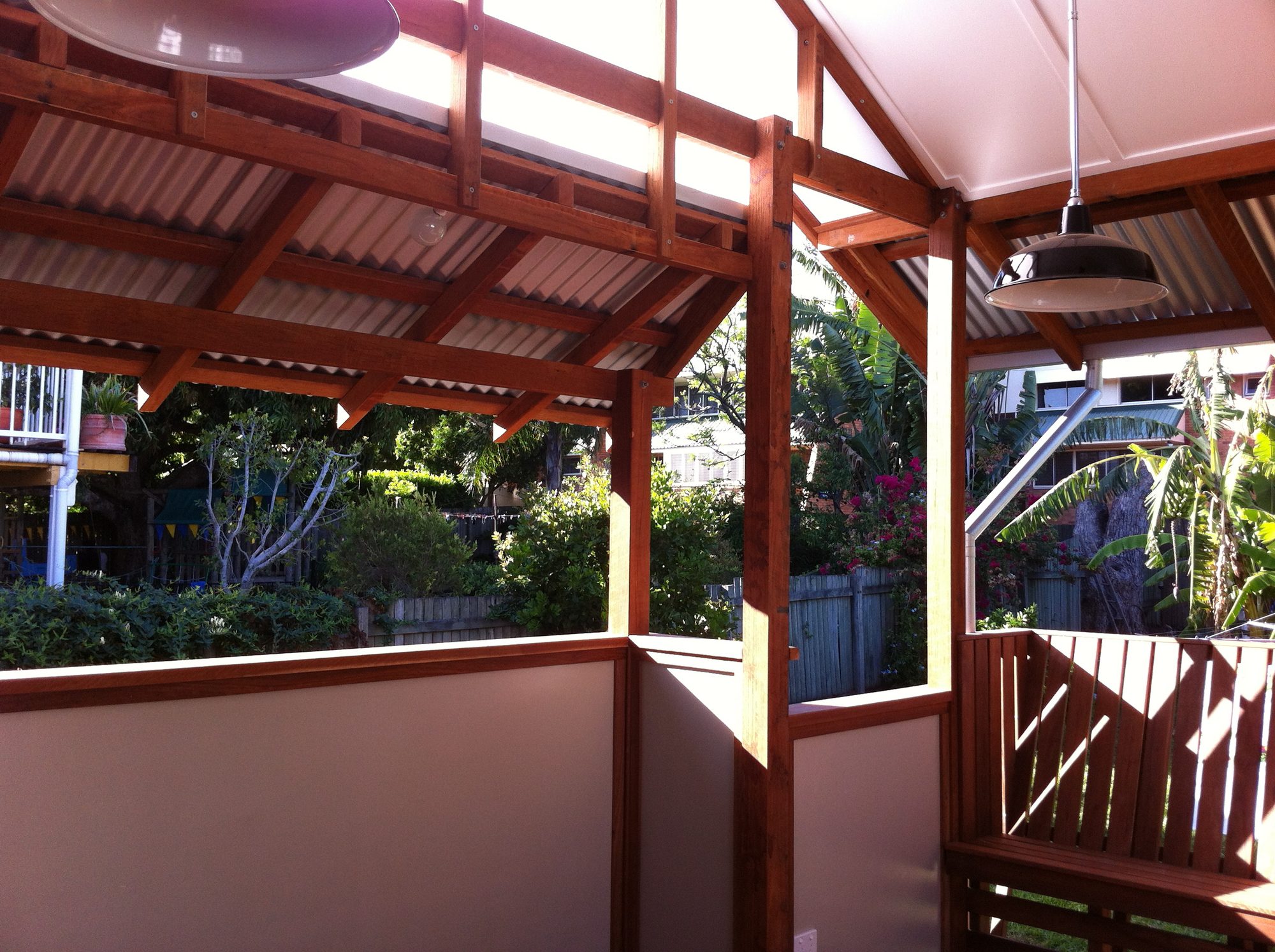 Architect-designed pergola, Windsor