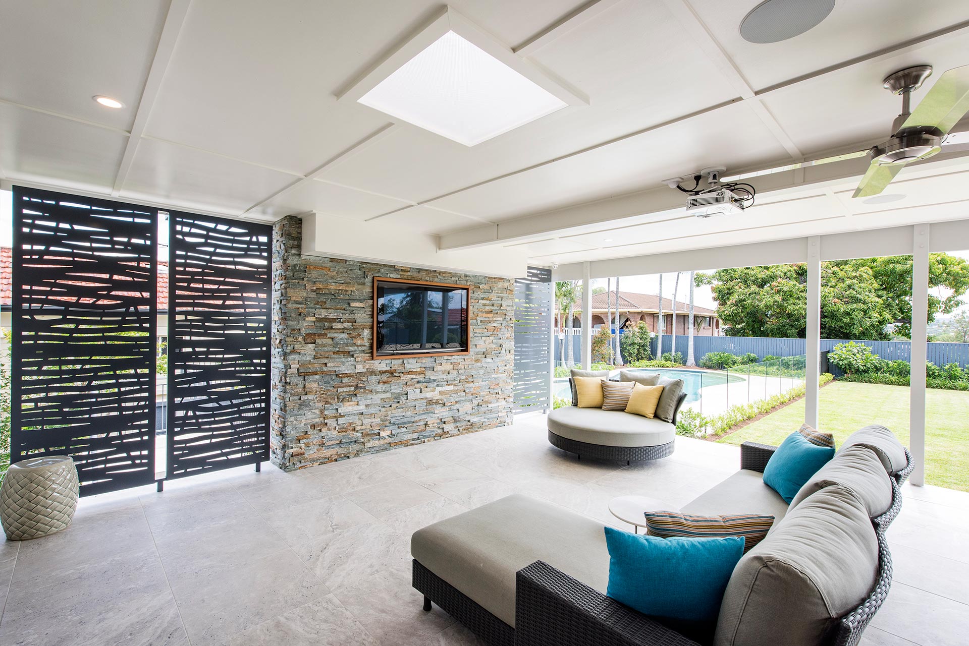 Outdoor aspect landscaping work