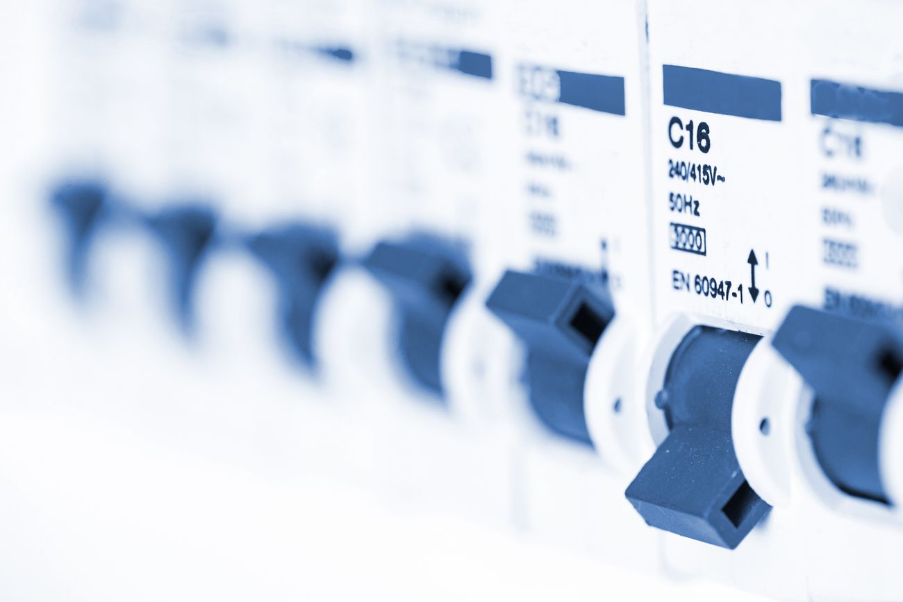Switchboard circuit breakers serviced by Pennard's Electrical