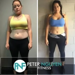 Transformation result from Peter Nguyen Fitness