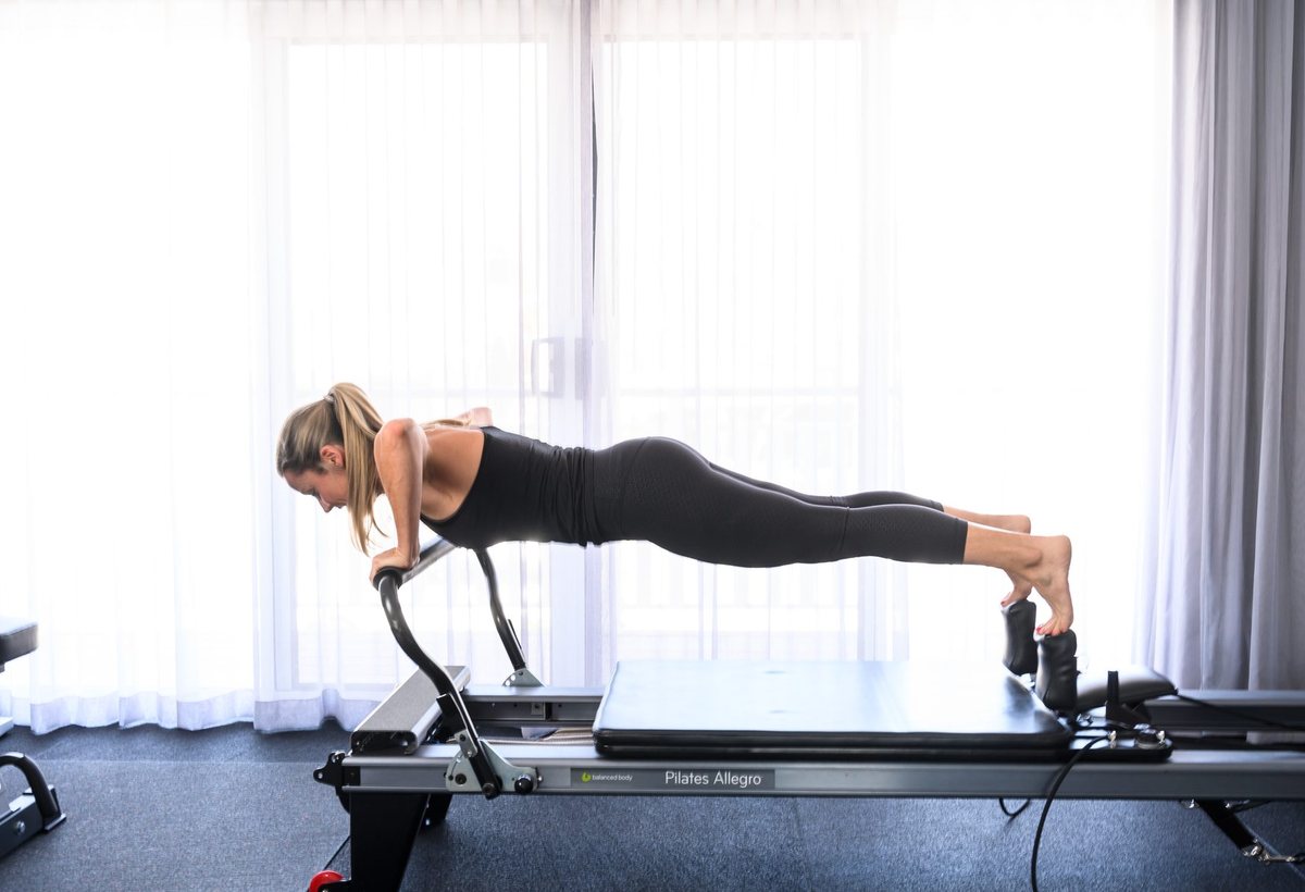 Pilates reformer equipment