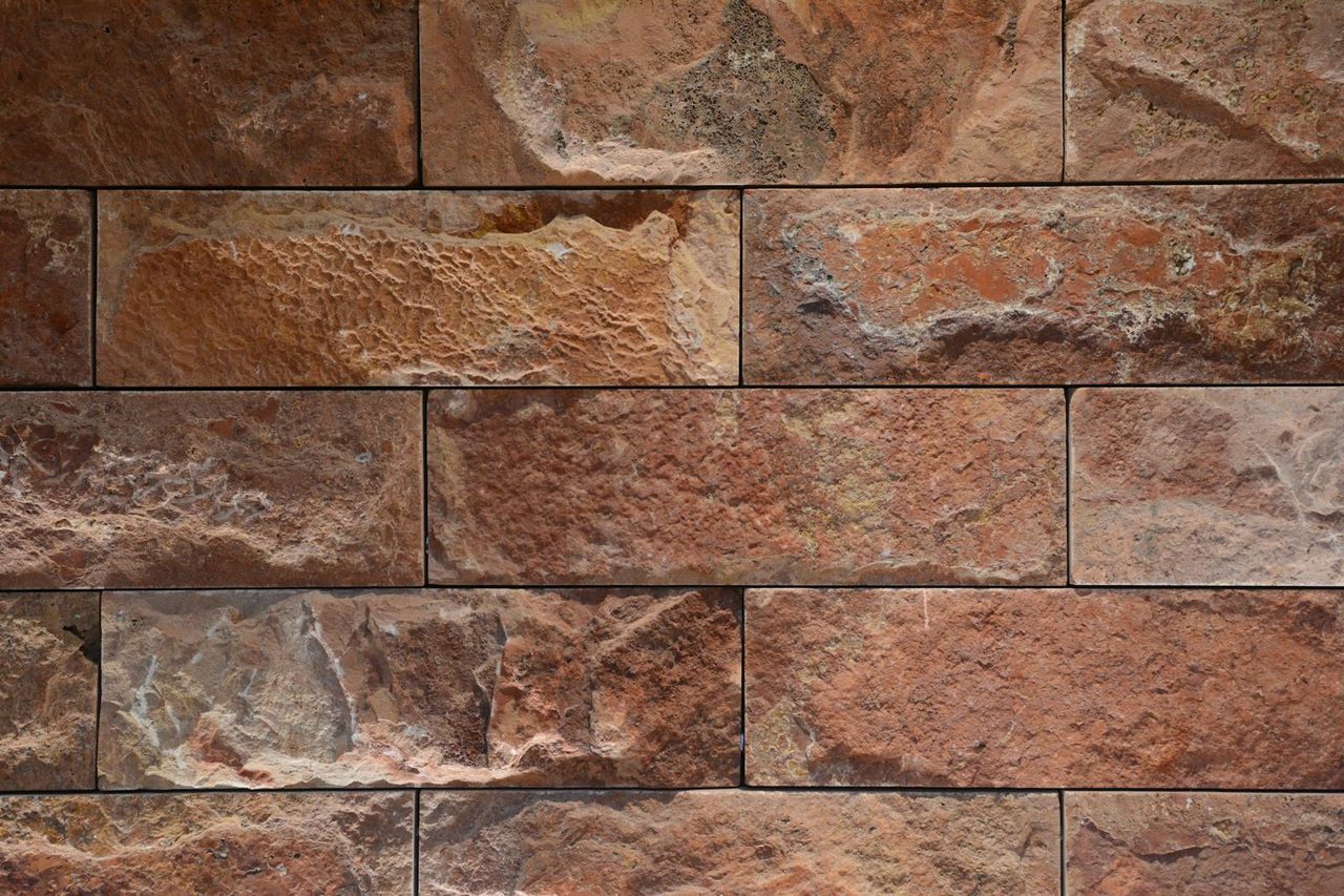 Textured stone tiling for outdoor areas