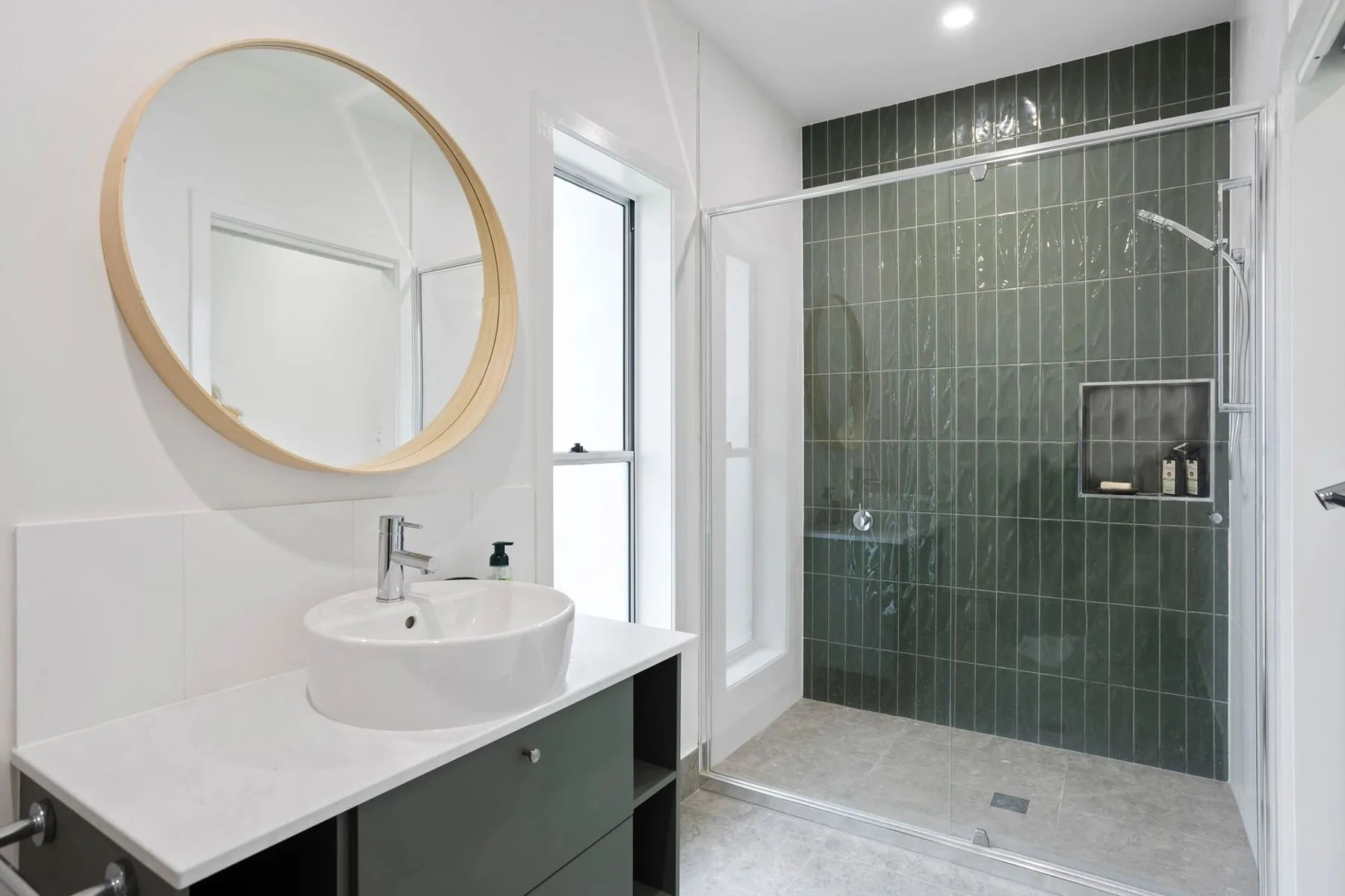 Finished bathroom plumbing project
