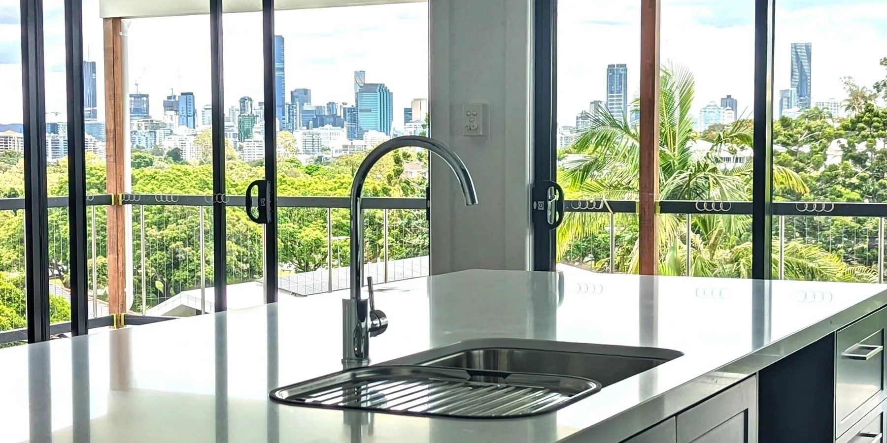 Completed kitchen plumbing work