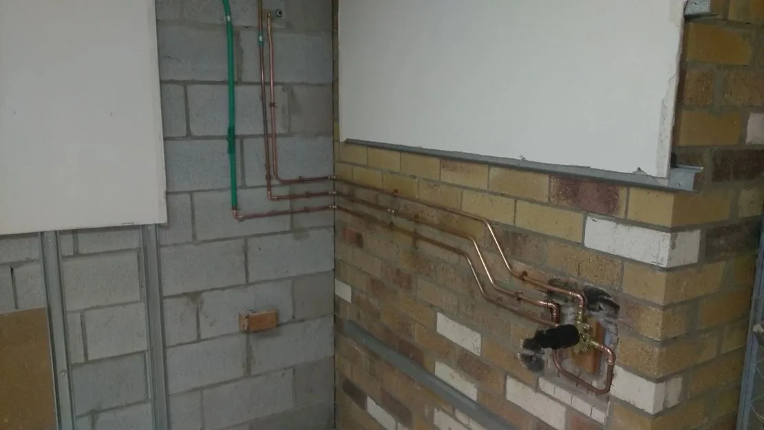 Rough-in plumbing project
