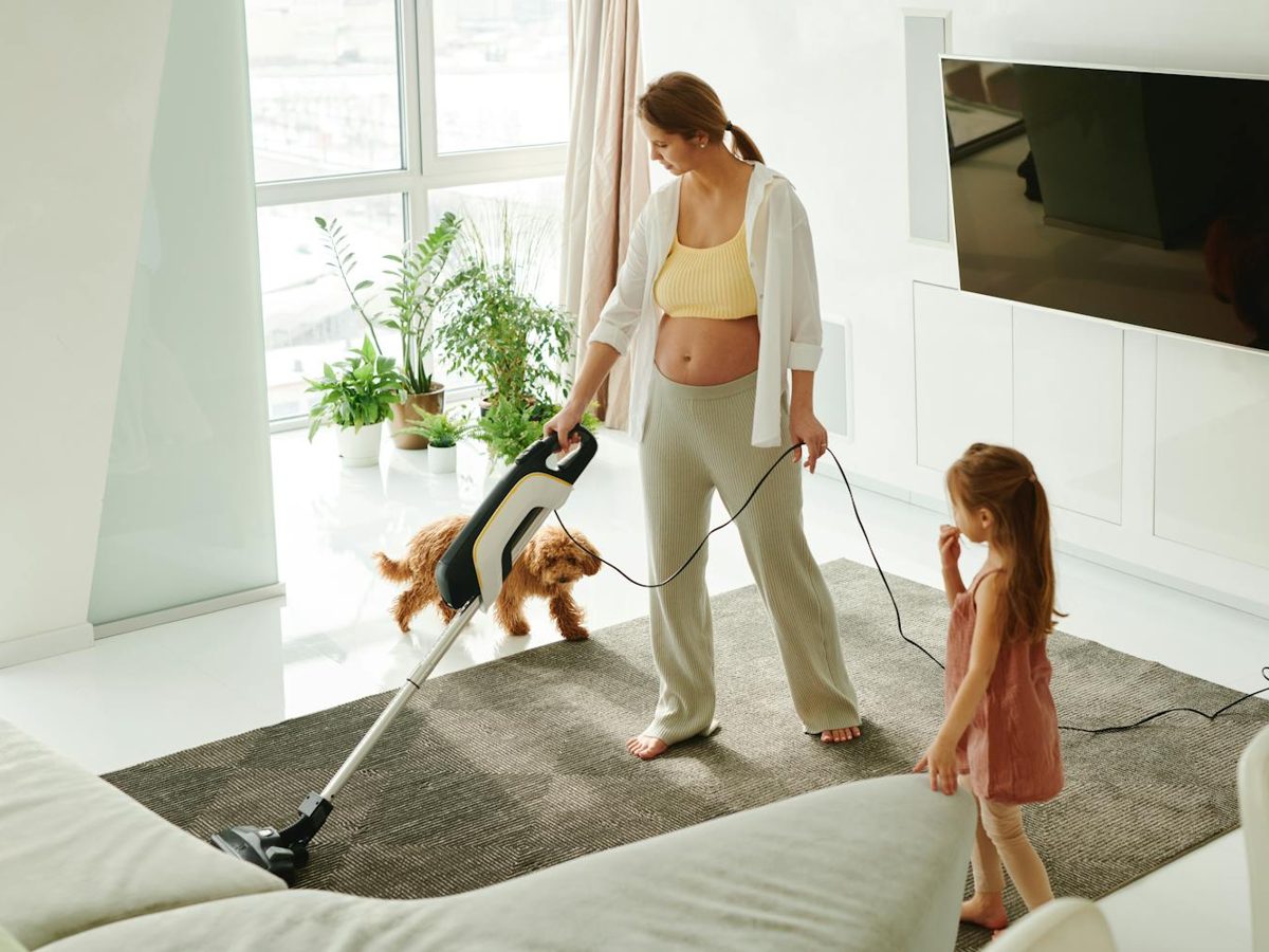 Clean, freshly groomed carpet in a bright lounge room