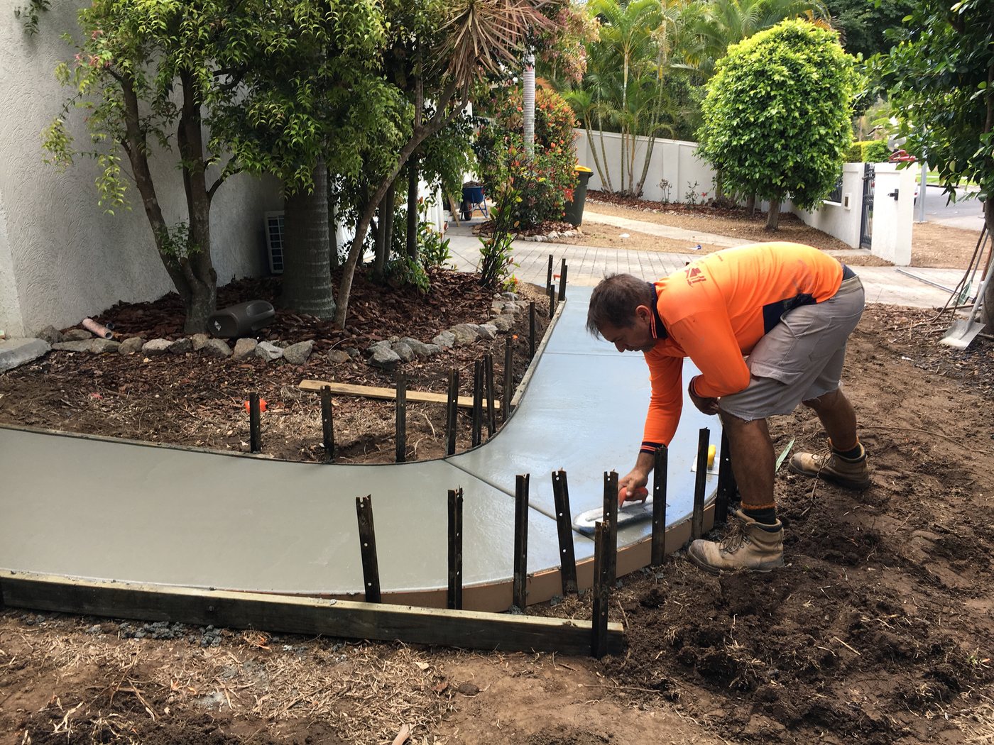 Entrance landscaping by Revamp Landscapes