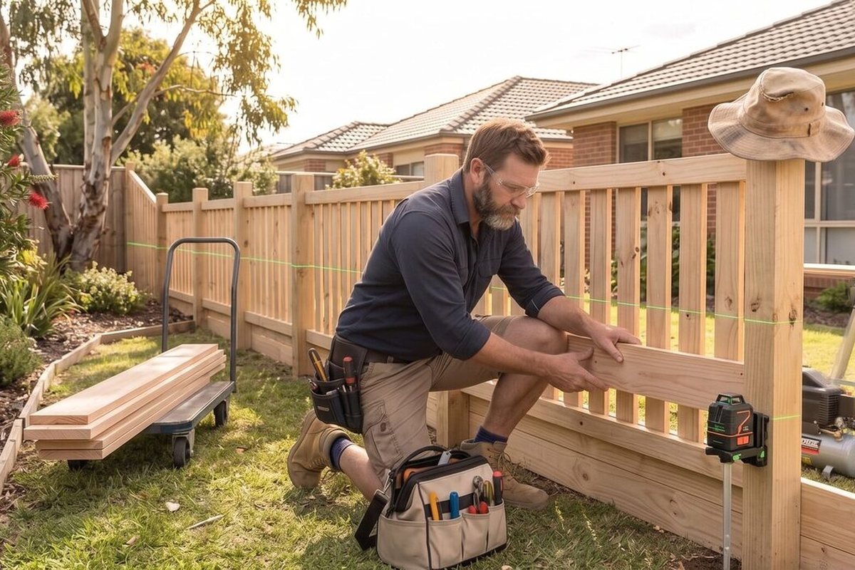 Timber fence maintenance and repair