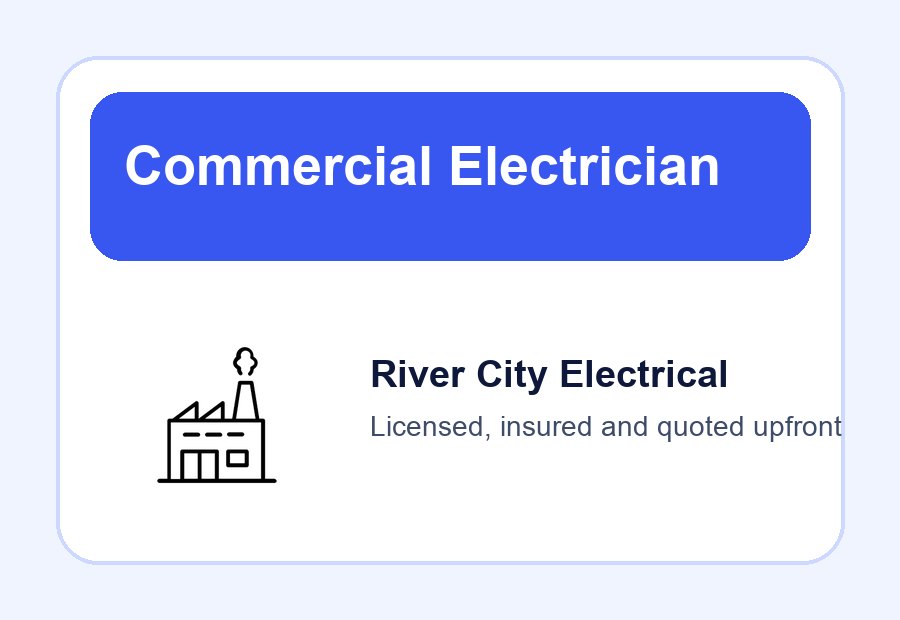 Commercial Electrician icon panel