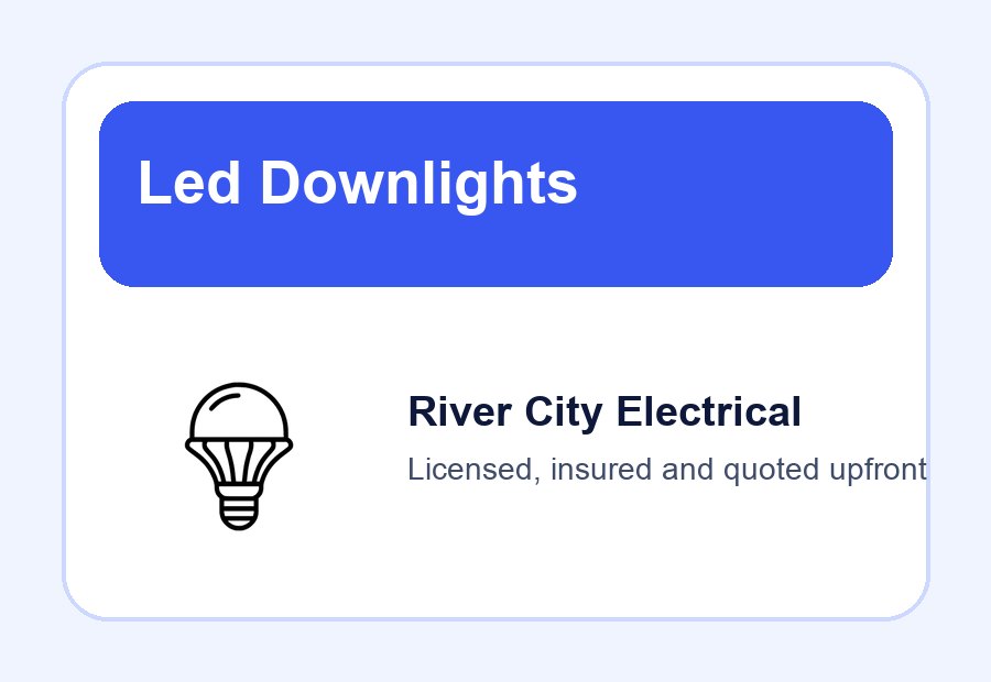 LED Downlights icon panel