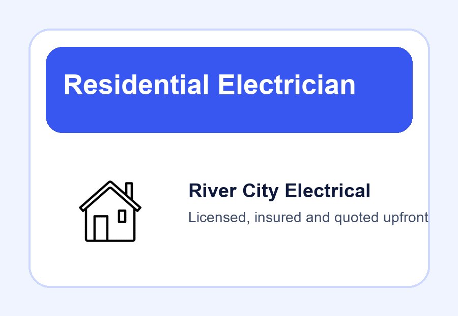 Residential Electrician icon panel