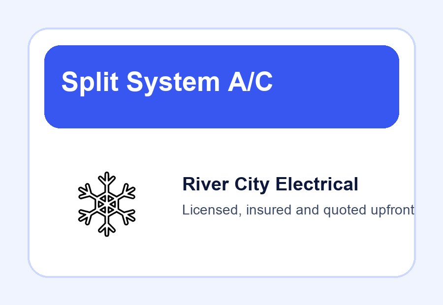 Split System A/C icon panel