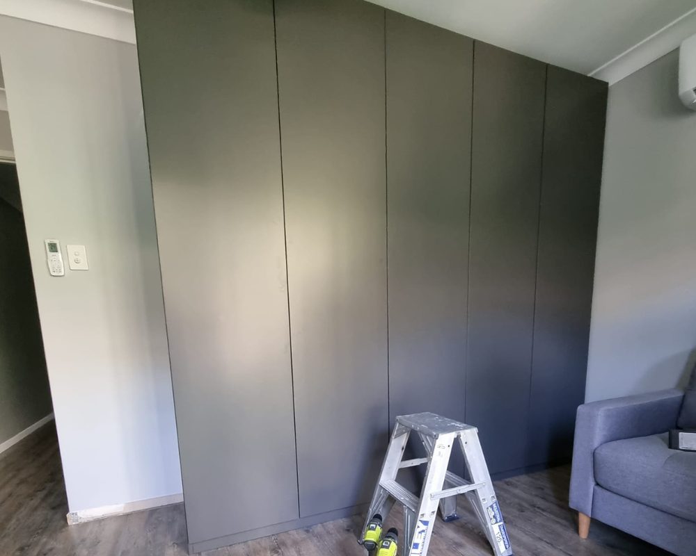 Built-in storage and finishing work