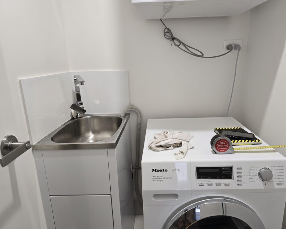 Laundry before improvement work