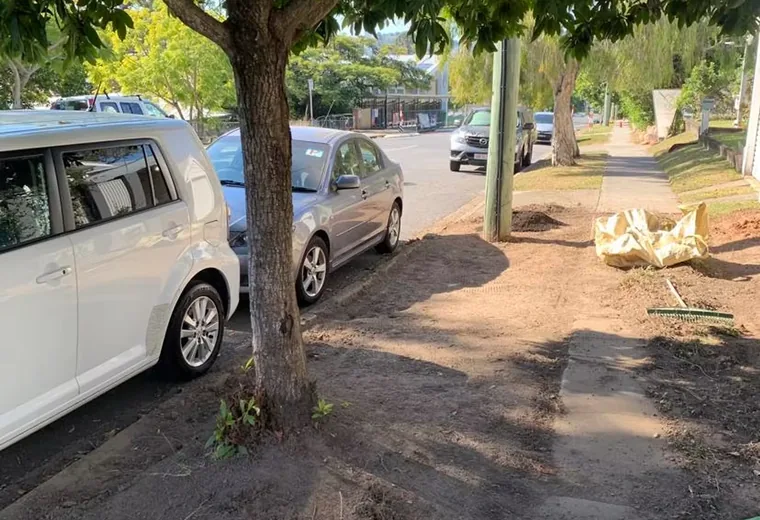 Driveway and hard surfaces at a north Brisbane property