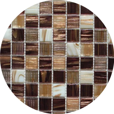Glass Mosaic tiling finish