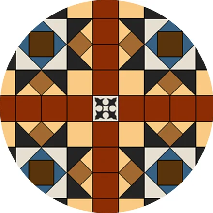 Tessellated tiling finish