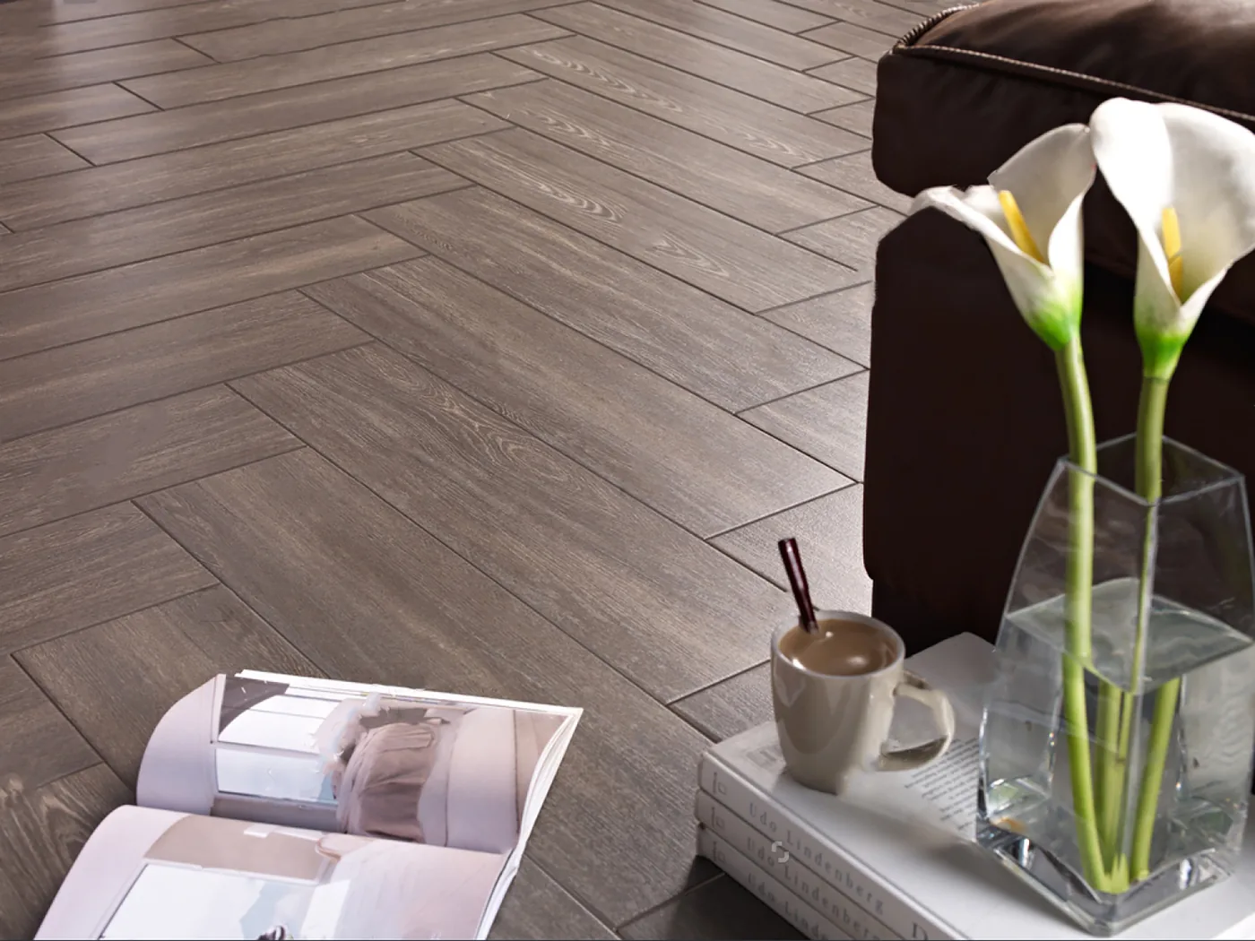 Timber-look floor tiling by SEQ Tiling