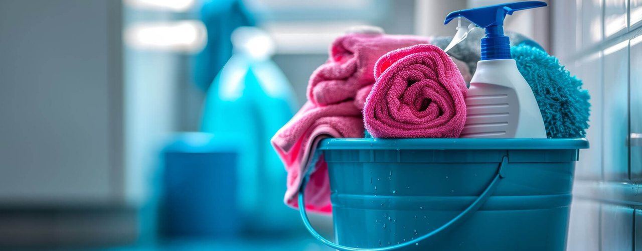 Shivi Bond Cleaning supplies ready for an end-of-lease clean