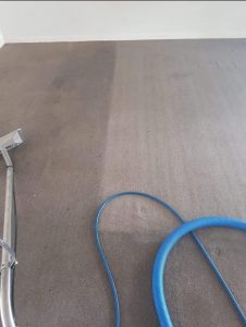 Commercial carpet cleaning job