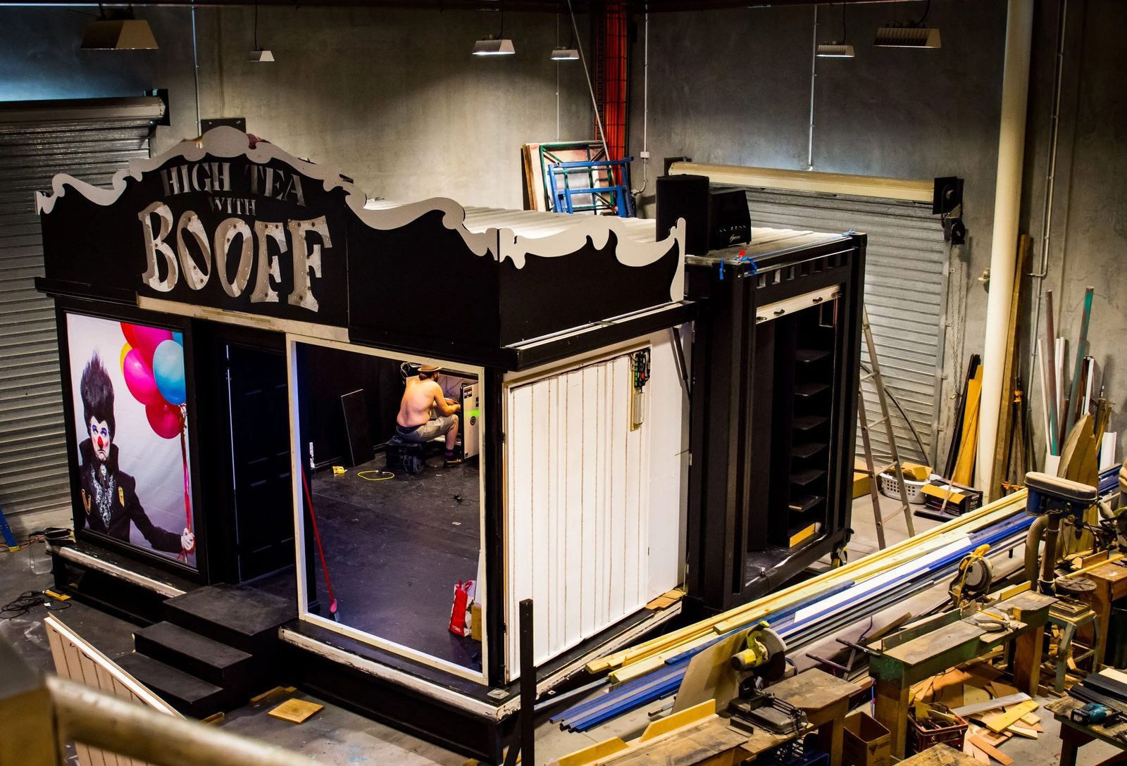 Commercial workshop fit-out with LED lighting by Sparky Marc