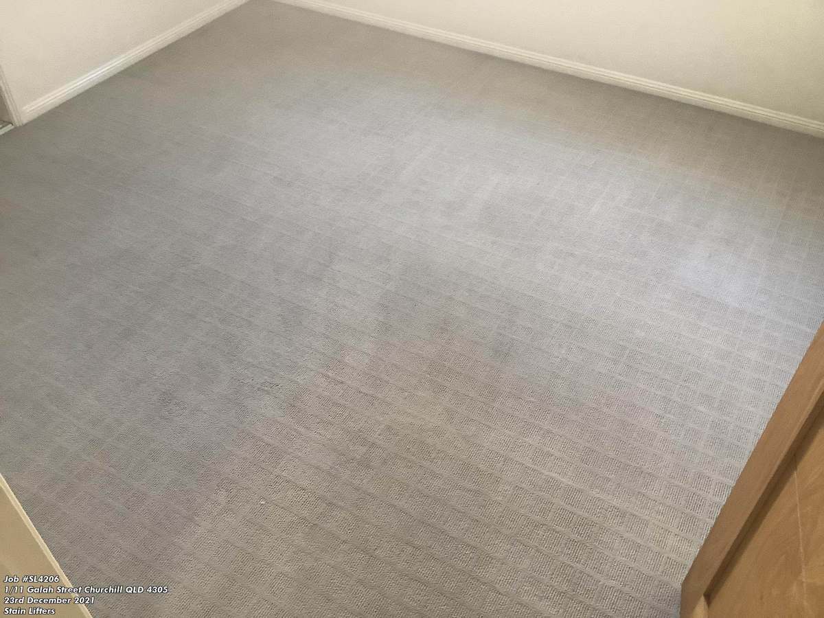 After photo of cleaned carpet